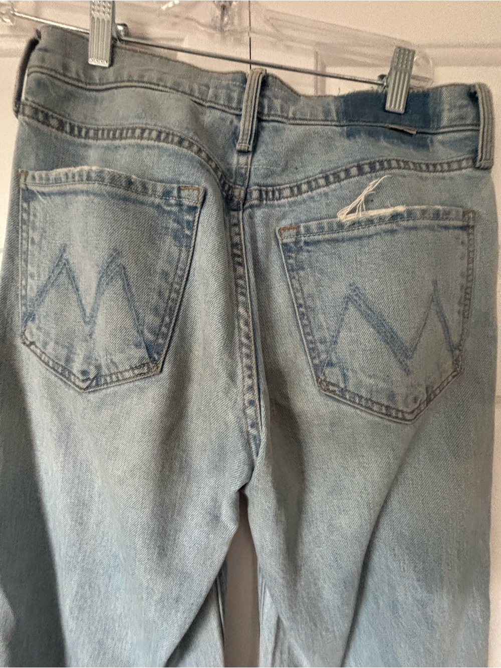 MOTHER the fly cut Tomcat roller High-Rise Wide leg flare jeans size 27 - Picture 5 of 8